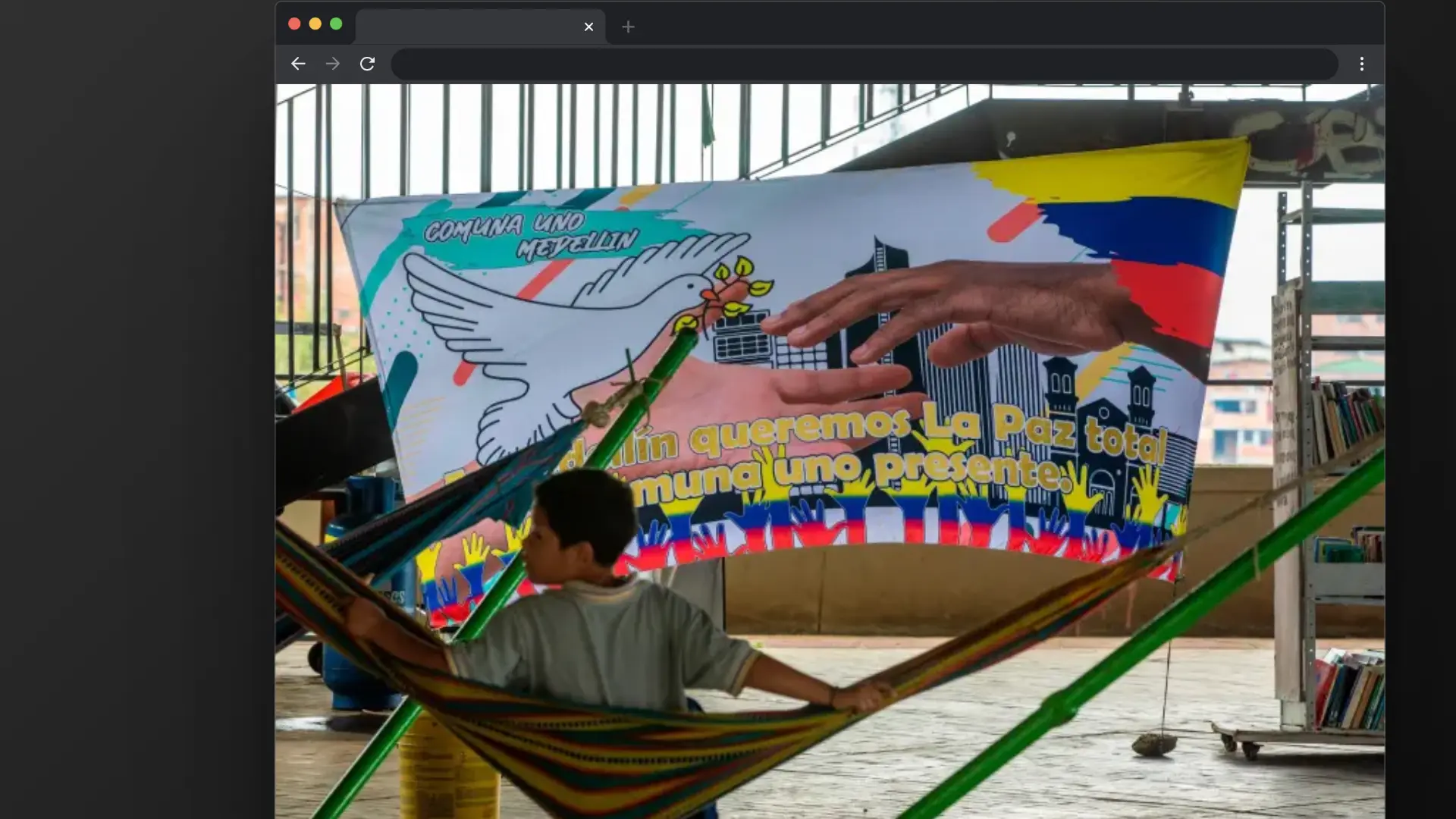 Captura de pantalla del proyecto Página Web para Fundación "Lectores a la Hamaca"